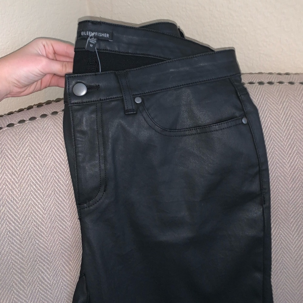BRAND NEW Eileen Fisher coated jeans